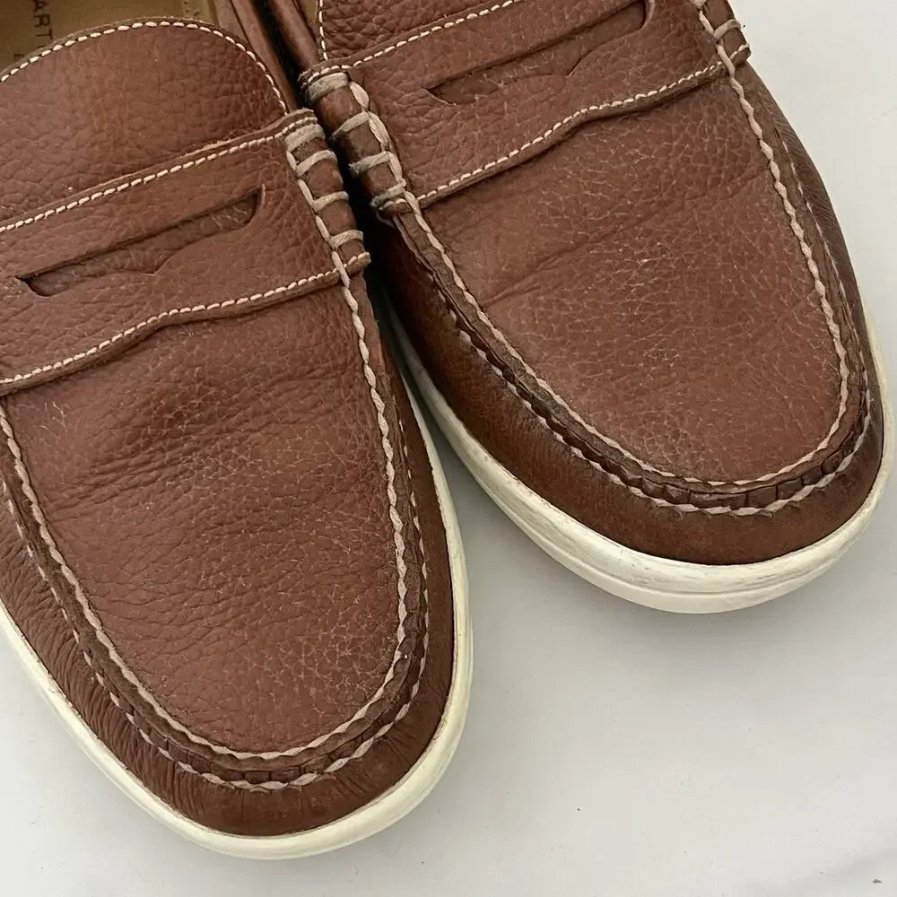 Martin Dingman Brown Leather Loafers size 8.5